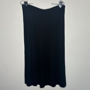 Talbots Classic Black Midi Skirt